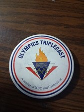 Olympics Triplecast Promotional  1992 Summer Olympics Pinback Button 3"