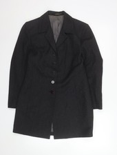 Womens UK Size 10 Marks and Spencer Grey Overcoat