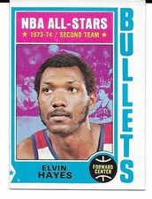 1974-75 Topps #30 Elvin Hayes EX - NO CREASES