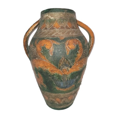 Antique Primitive Hand Thrown Pottery Jug Vase Mediterranean Or Renaissance Styl - Picture 2 of 21