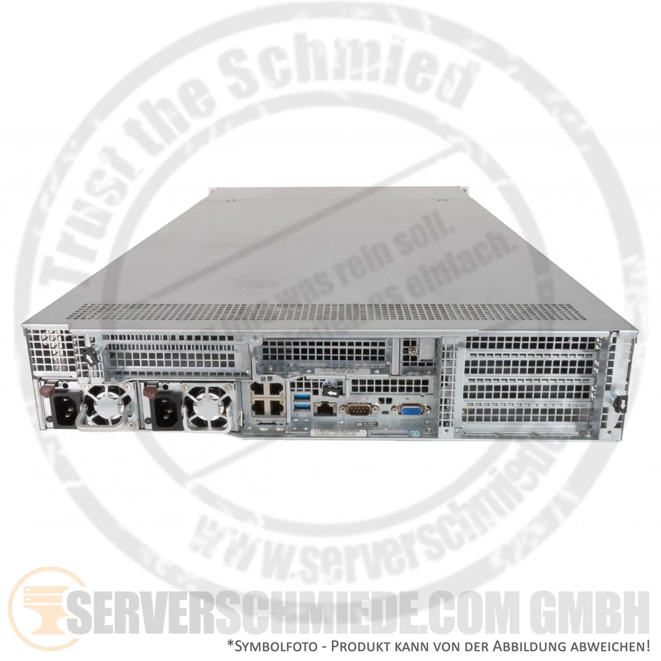 Supermicro CSE-829U 2x E5-2620V3 32GB 4x 8GB RAM 144TB HDD 2xPSU vmware Server - Bild 3 von 4