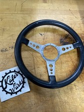 Lecarra 15in Steering Wheel Black Wrap Made In France