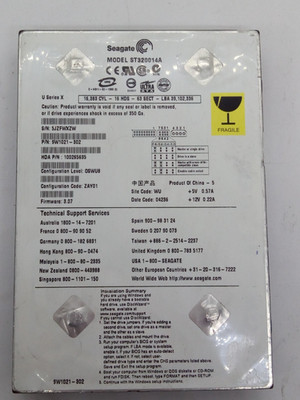 SEAGATE IDE FESTPLATTE 20GB ST320014A  3,5''#FP4674