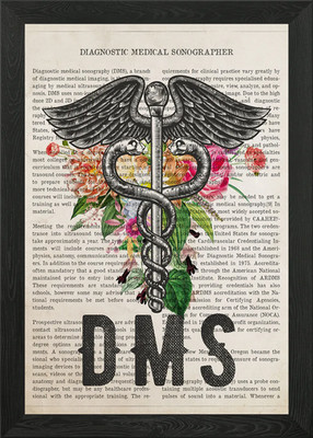 DMS Abschlussgeschenk gerahmtes Wandbild Poster Leinwanddruck Bild