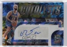2022-23 Spectra Catalysts Signatures Astral Prizm 10/49 Evan Fournier Auto rw6