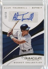 2018 Panini Immaculate Dugout Collection Ink /15 Alan Trammell Auto HOF hn4