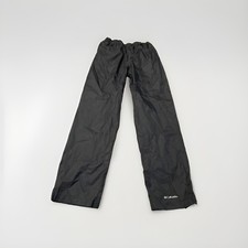 Columbia Omni-Tech Boys Black Waterproof Nylon Rain Pants L 14/16 e8
