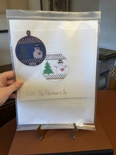 The Princess  Me Snowman Christmas Ornament Needlepoint Canvas Hand Painted 3  