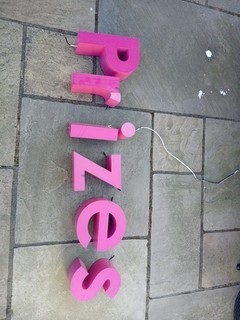 Funfair Fairground Prizes Typeography Illuminating Lettering Signage Fonts