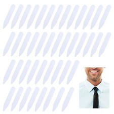 ZEYIYER 90PCS 2" Collar Stays for Men's Dress Shirts, Plastic 2", White