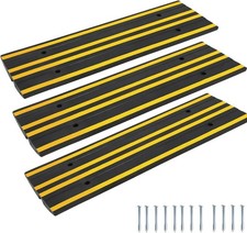 Heavy Duty Rubber Curb Ramp 48in Driveway Garage Threshold Ramp for Car RV Truck
