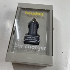 Heyday Dual Port 20w Car Charger - Dusk Blue - Open Box Hey Day
