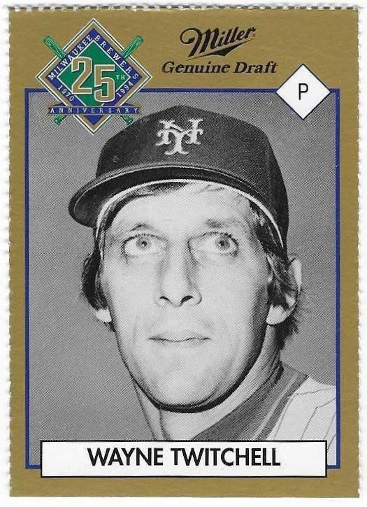 WAYNE TWITCHELL 1994 MILWAUKEE BREWERS MILLER BREWING **FREE SHIPPING**