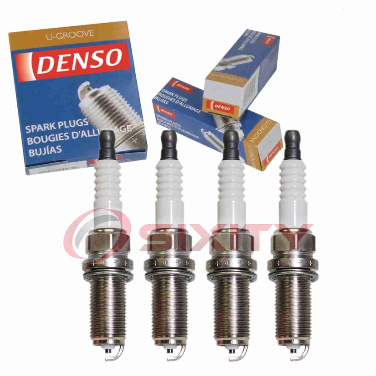 4 pc Denso Standard U-Groove Spark Plugs for 2010-2016 Toyota Camry 2.5L L4 ov