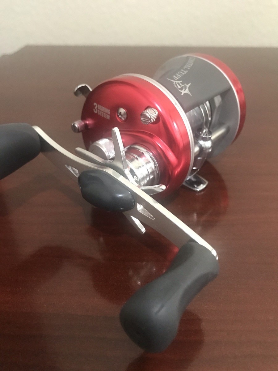 coastal tuff fishing reel COASTAL TUFF BAIT CAST, TROLLING FISHING REEL 5.2:1 WITH JAPAN LINE  20LB/200YDS