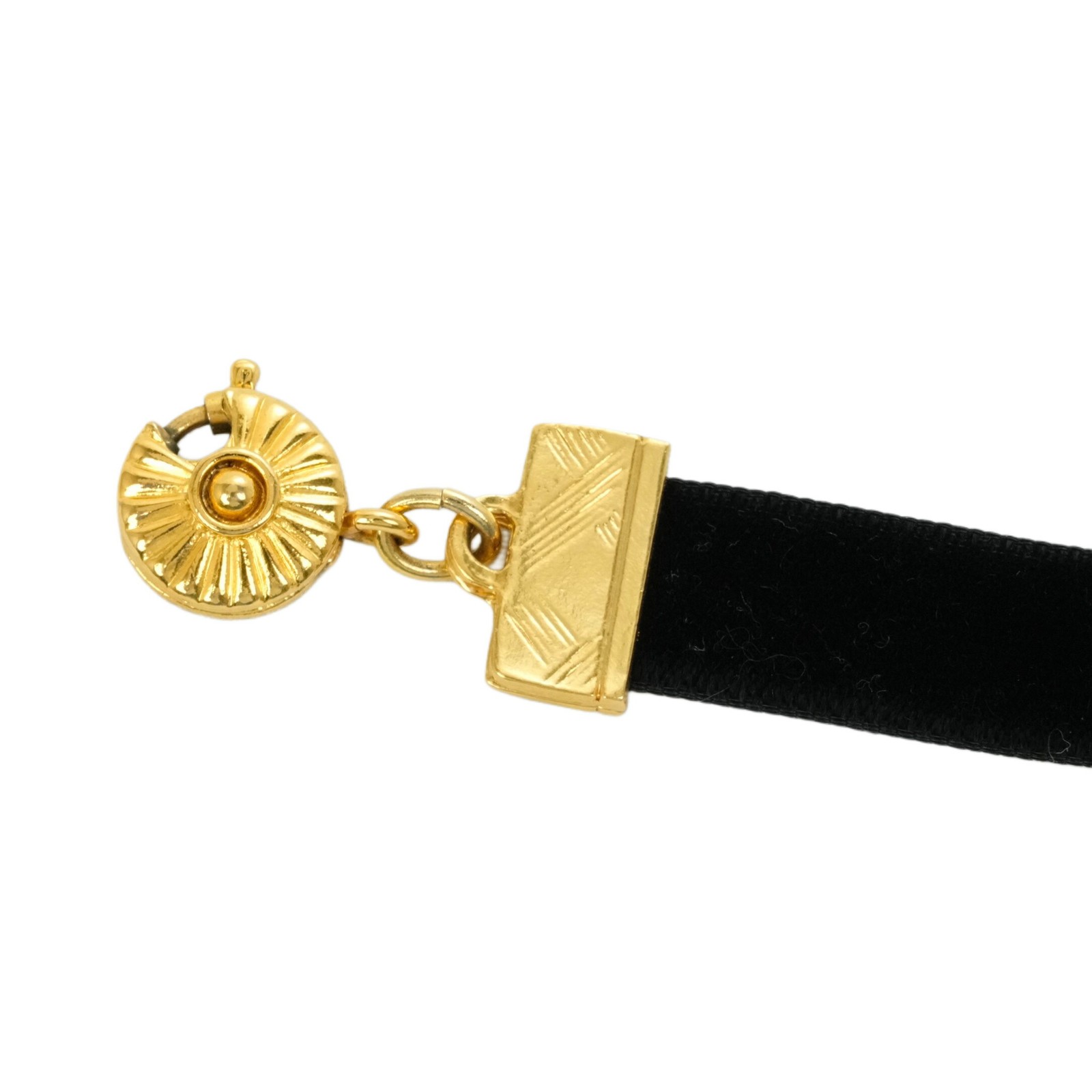 Collana YVES SAINT LAURENT YSL oro nero top 2 1 cm x 3 5 cm accessori donna