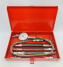 Snap-on Tools 7 Piece Compression Gauge Test Kit Set W Hard Metal Case