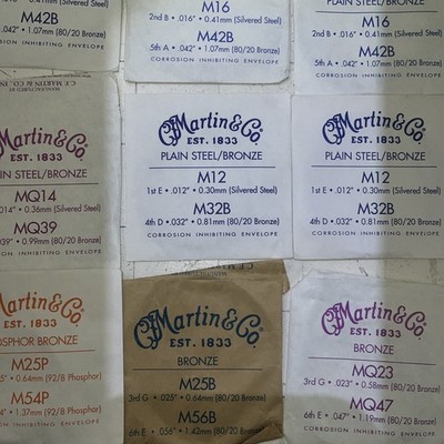 New Lot of 10 Packs Martin & Co Guitar Strings-