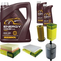 Mann Inspektionspaket 7L Mannol Energy 5W-30 FüR Audi A4 Avant 3.2 FSI Quattro