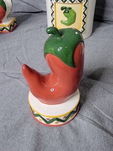 Clay Art San Francisco Chili Pfeffer Kanister, Salz/Pfefferstreuer und Serviette - Bild 13 von 14