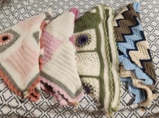 Various Handmade Crochet Baby Blankets