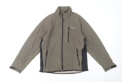 Quechua Herren Softshell Wanderjacke grün Gr. M wasserdicht winddicht