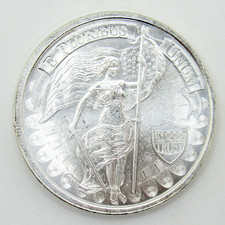 E PLURIBUS UNUM LADY LIBERTY .999 1 TROY OUNCE FINE SILVER ROUND UNITY BULLION 95.91 per troy oz