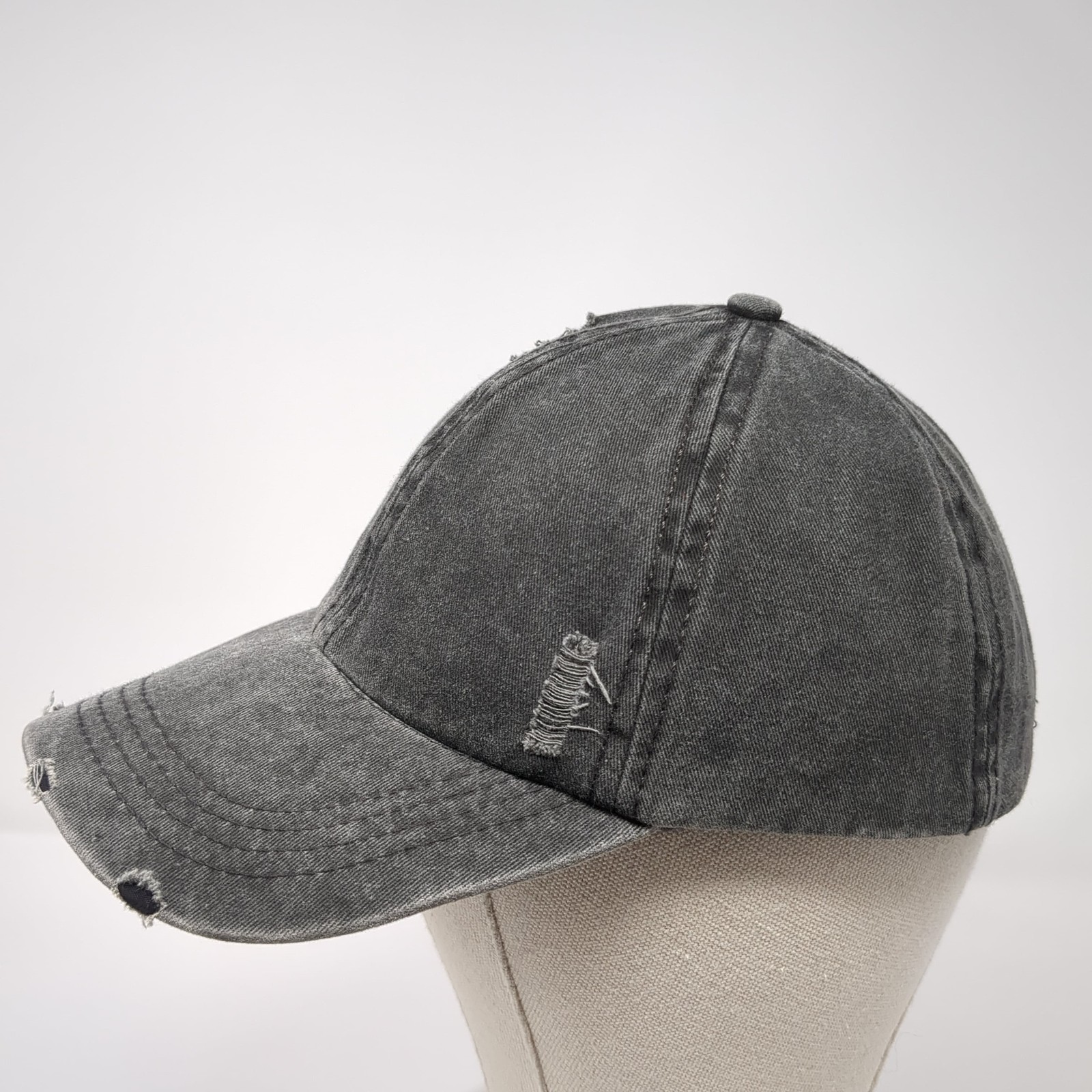 Mudd Slideback Hat Solid Gray One Size Adjustable… - image 3