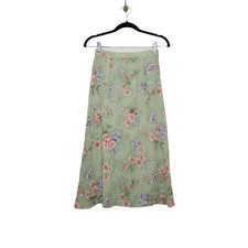 Vintage Midi Skirt Pastel Floral Flowers Garden Fairy Whimsy Jaclyn Smith Small