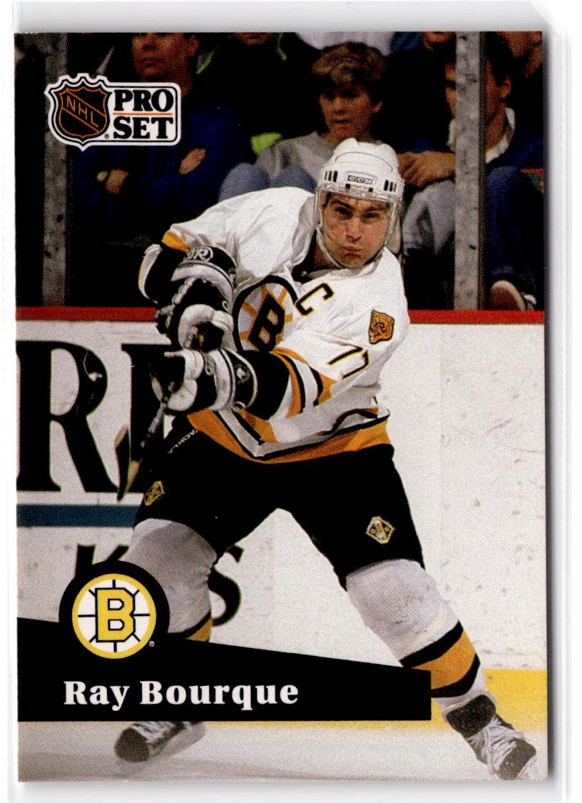 1991-92 Pro Set French Ray Bourque #9 Boston Bruins