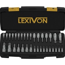 Master TORX Bit Socket Set, S2 Alloy Steel  Complete 34-Piece, Solid Star ...