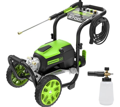 #ad Greenworks Pro 2700 PSI 2.3 GPM Cold Water Electric Pressure washer with 5 Spray $204.99