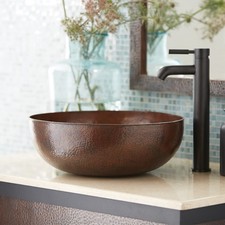 Native Trails CPS263 Maestro Round Bathroom Sink Antique Copper