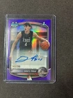 DAVIS FOGLE 2025-26 BOWMAN CHROME U PURPLE 1ST ROOKIE AUTO /250