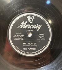 78rpm THE PLATTERS My Prayer / Heaven On Earth 1956 Mercury E-