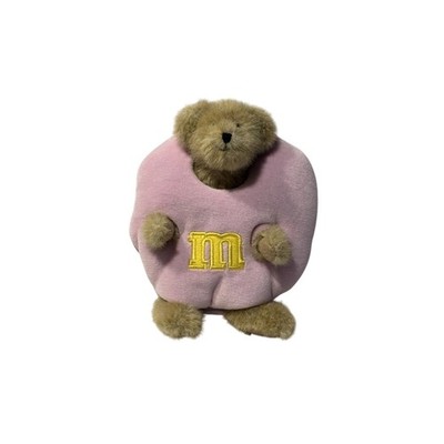Boyds Bears RARE pink M&M's Plush Peeker Bear Y. M Peeker Original Tag