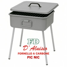 Fornello a Carbone FD D'Aluisio Pic Nic | Griglia BBQ Portatile da Esterno