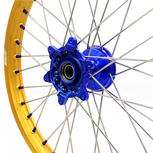 KKE 21/18'' Cast Wheels Rims Fit Yamaha YZ125 YZ250 1999-2025 YZ250F YZ450F Gold - Picture 4 of 12