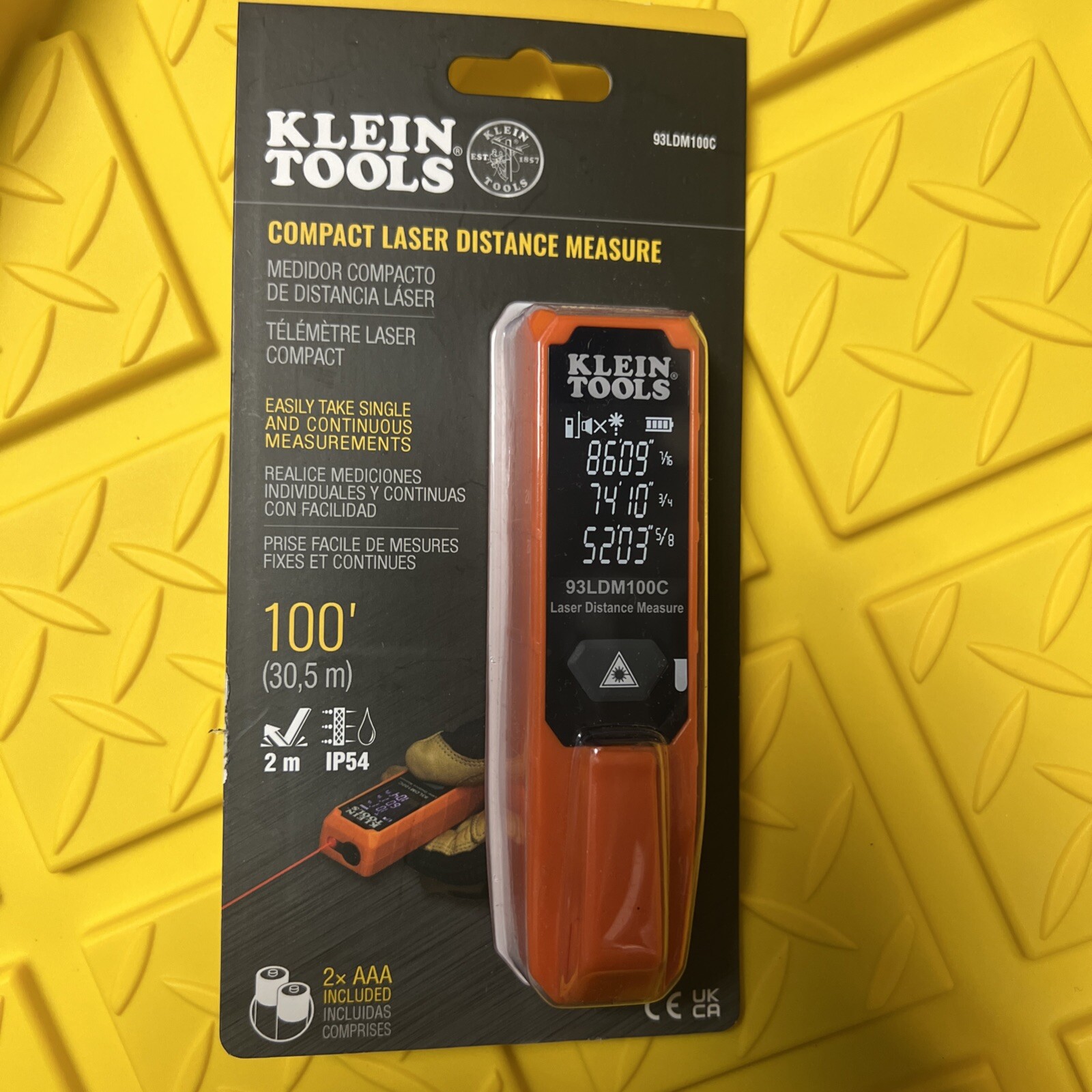 Klein Tools 93LDM100C Compact Laser Distance Measure