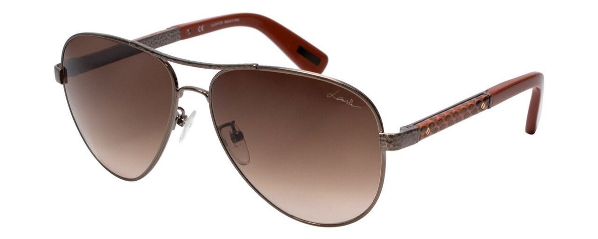 Lanvin Designer Sunglass Copper Bronze Snake Skin Brown  display picture 1