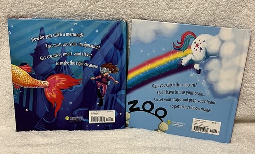 Lot Of 2 Hard Cover Books By Adam Wallace How to Catch a Mermaid & Unicorn READ - Picture 4 of 7