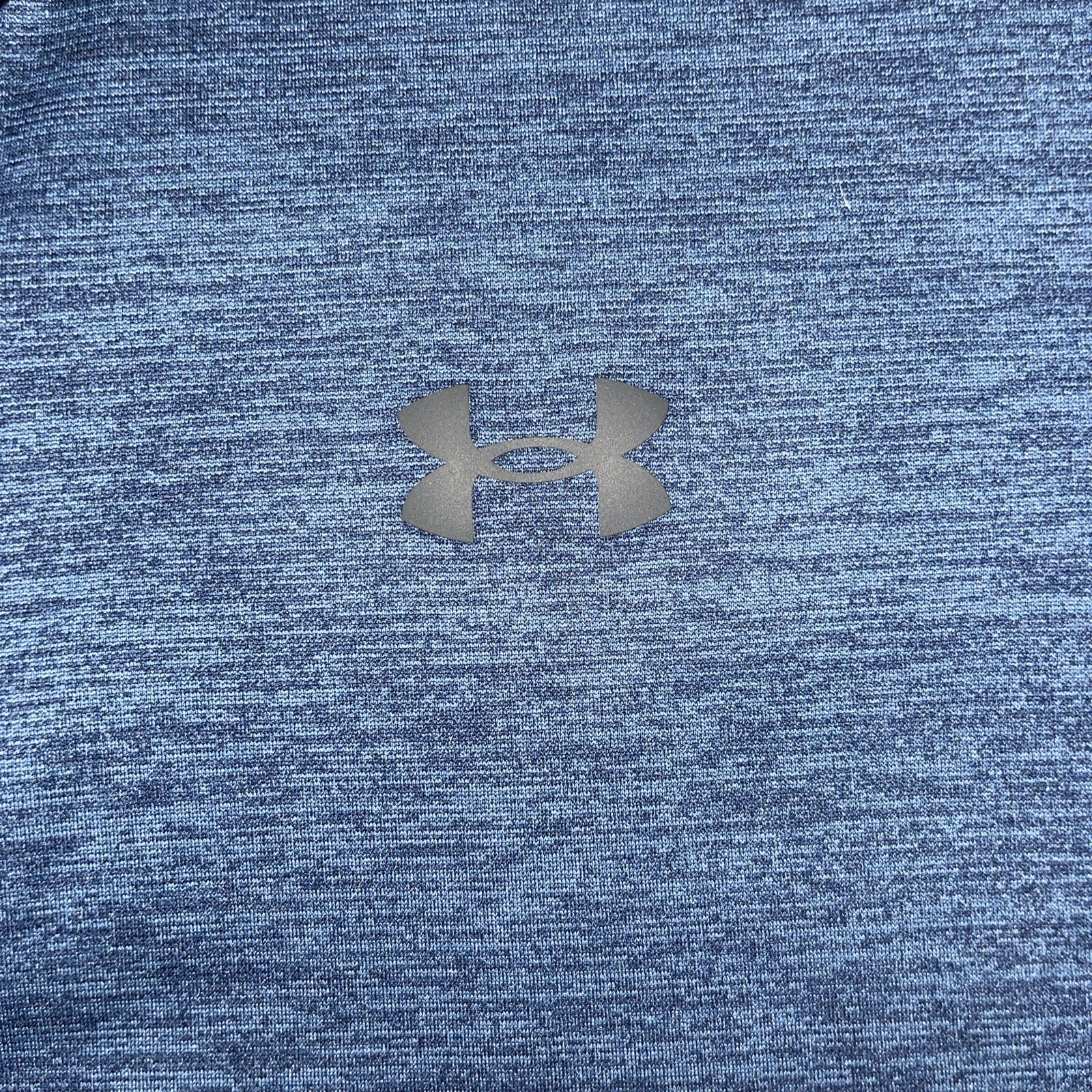 Under Armour Mens L Blue Heather 1/4 Zip Pullover Fleece Lined Cold Gear thumbnail 5