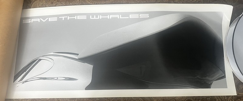 Save The Whales Porsche poster By Photographer Lorenzo Garcia. Very Rare, 1 Left