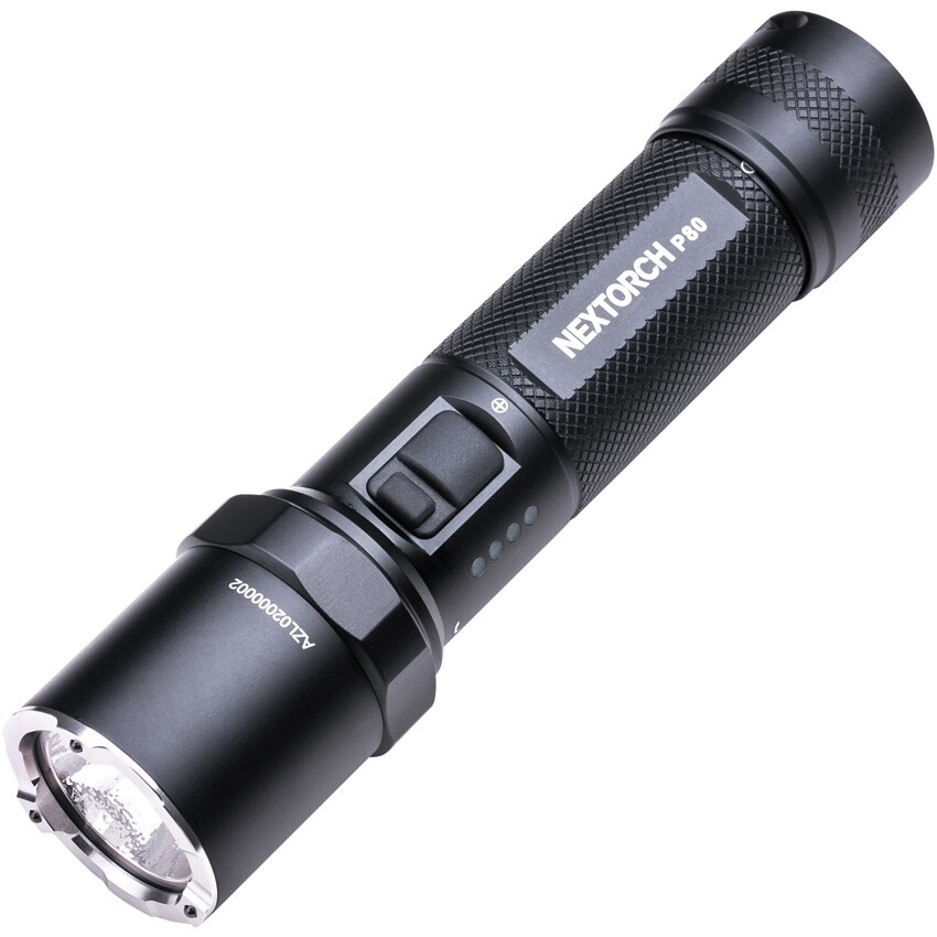 NexTorch P80 Tactical Flashlight Resists Water/Impact Window