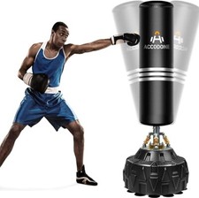 Heavy Punching Bag Boxing Free Standing 70" Fitness Cardio wide suction cup base