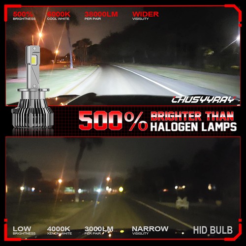 For 2004-2008 Nissan Maxima Low & High Beam D2S D2R LED Headlight Bulbs White - Foto 9 di 12