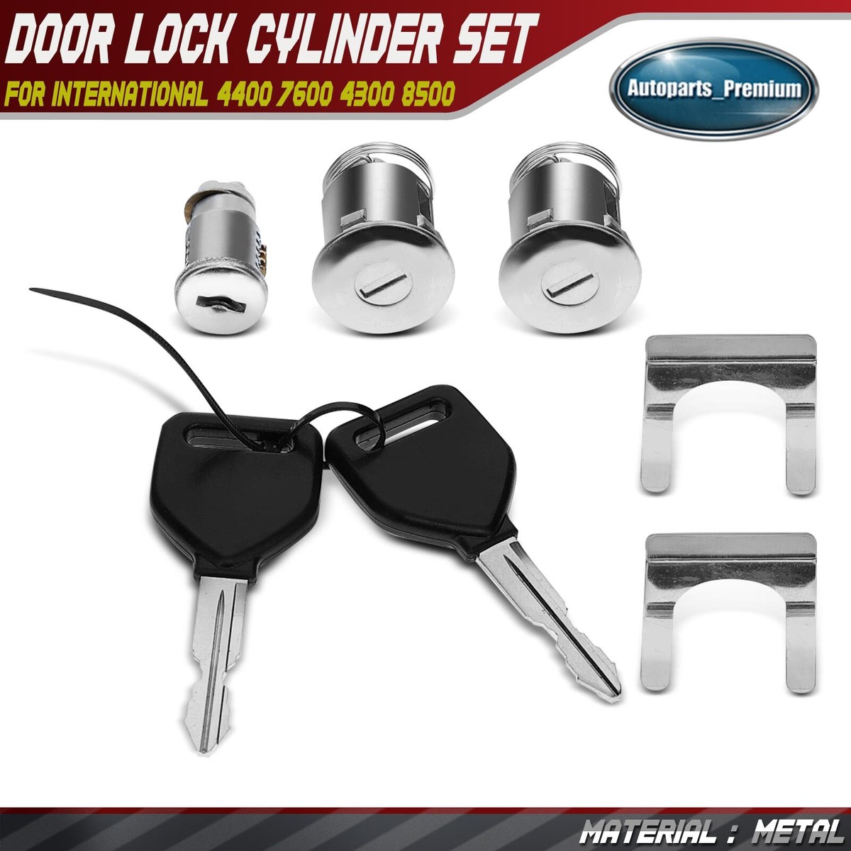 Truck Key Cylinder Set for International 4400 7600 4300 8500