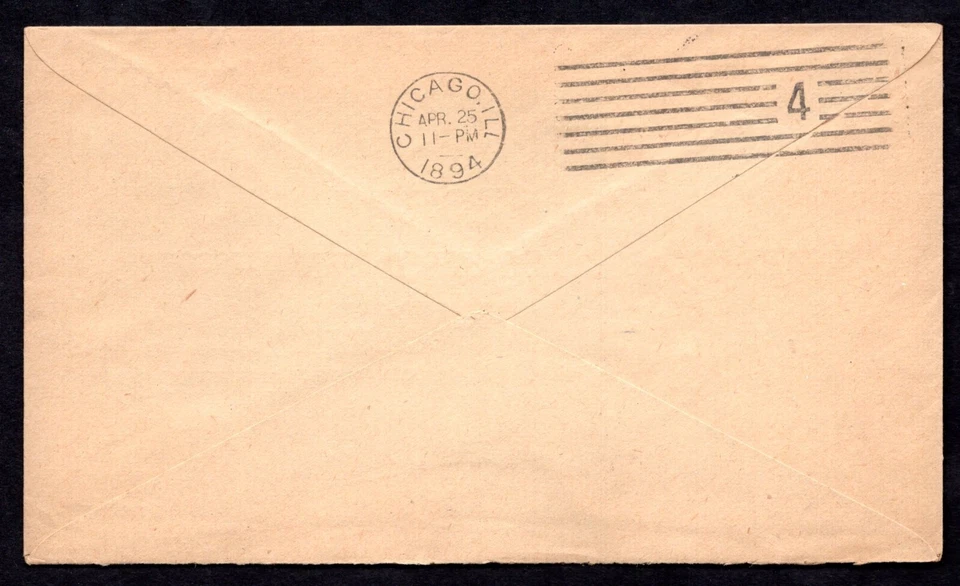 US 1894 ADVERTISING MAIL STEAMSHIP ANCHOR LINE OF TRANSATLANTIC MEDITERRANEAN - Image 2 of 2