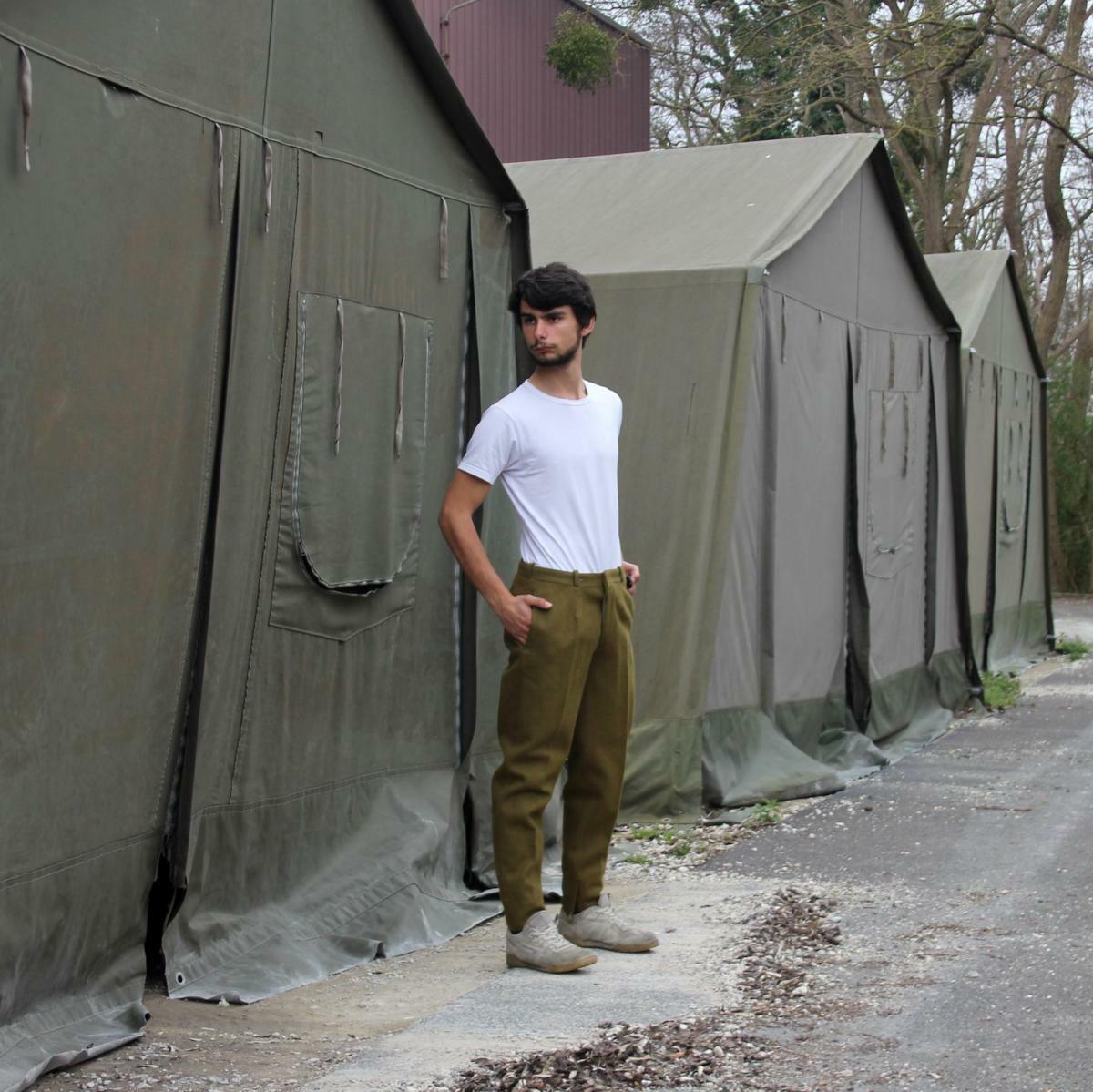 Vintage Soviet Era Romanian Army Wool Trousers Communist Pants Vintage Soviet Era Romanian Army Wool Trousers Communist Pants