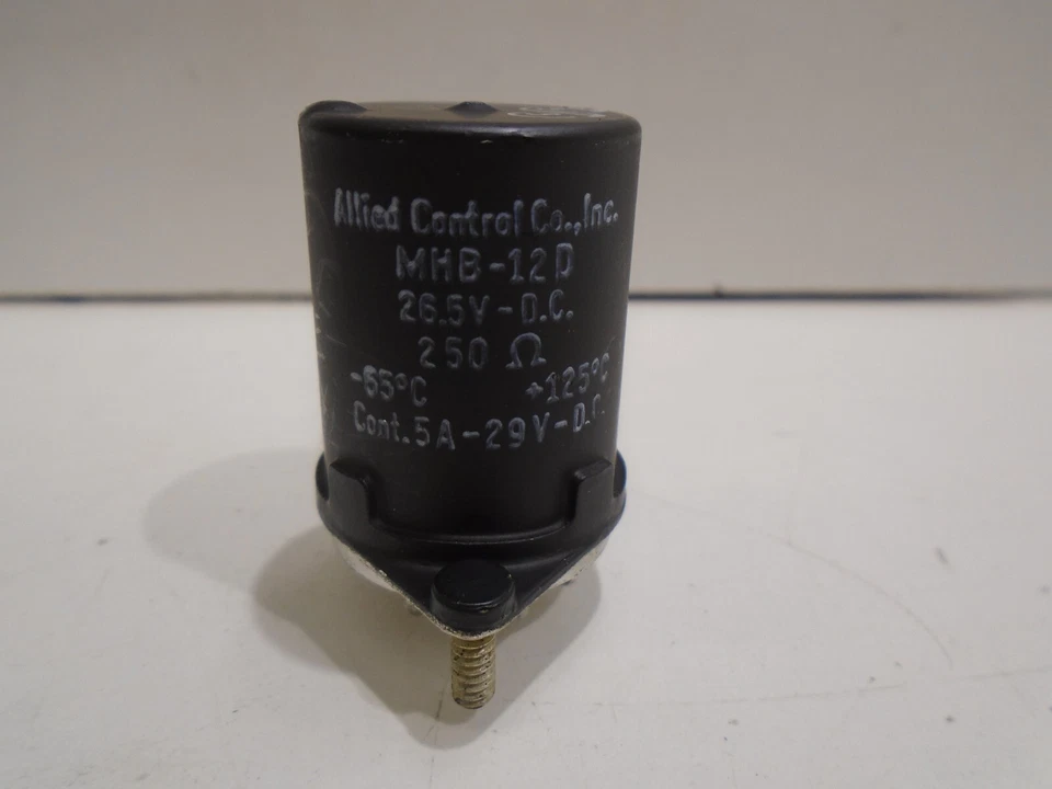 *NEW* ALLIED CONTROL CO. MHB-12D Relay 26.5V 5A 250 Ohms - Image 2 of 4